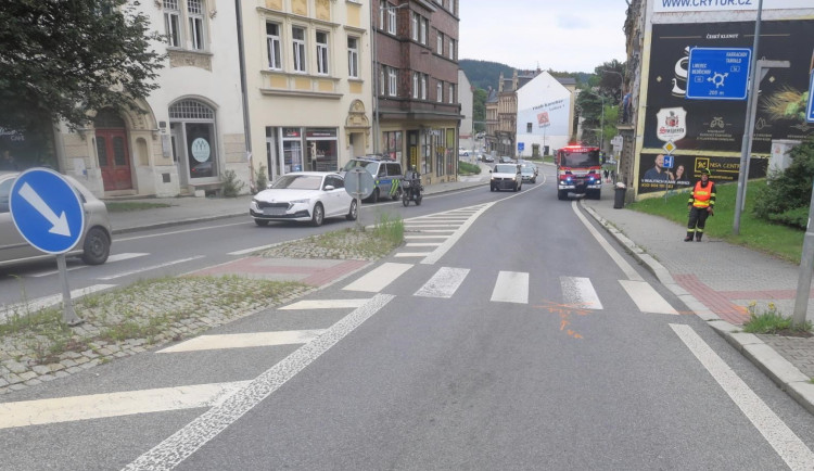 Nehoda se stala na tomto přechodu