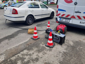 Speciální policejní kontrola na emise. Více než polovina aut měla problém