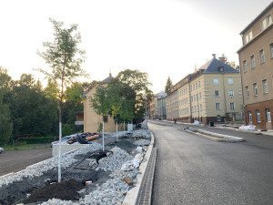 Sokolská ulice v Liberci se řidičům po rekonstrukci otevře definitivně 1. října