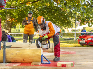 Frýdlantský park bude ve středu a ve čtvrtek hostit soutěž středoškolských týmů Jizerský dřevorubec