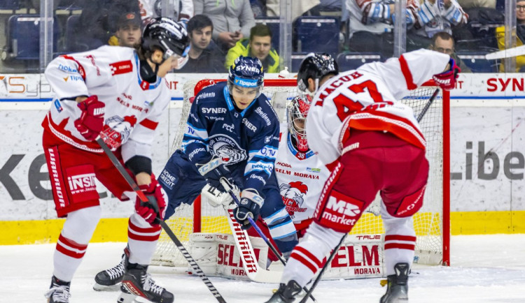 Odveta pro hokejový Liberec. Tygři proti Olomouci otočili dvougólovou ztrátu a na domácím ledu vyhráli 5:2