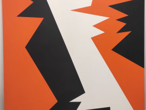 Stanislav Zippe -Bez názvu, 1988-1990, akryl na plátně, 140 x 140 cm