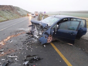 Čelní srážka u České Lípy, viník nadýchal 3,29 promile