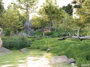 Liberecká zoo bude jedou tak velká, v okolí amfiteátru vyroste nová část nazvaná Údolí ohrožené divočiny