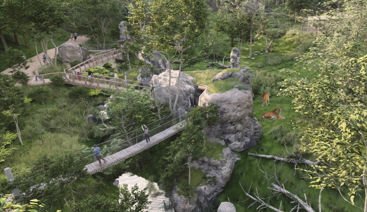Liberecká zoo bude jedou tak velká, v okolí amfiteátru vyroste nová část nazvaná Údolí ohrožené divočiny
