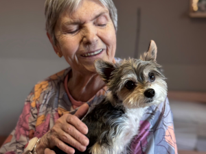 Vratislavické SeniorCentrum využívá k aktivizaci klientů i teriéra Joeho. Zlepšuje náladu i soustředění