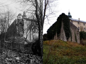 V areálu hradu a zámku Frýdlant opět praská část hradeb. Uzavřena je kvůli tomu cesta k památce ze zámeckého parku