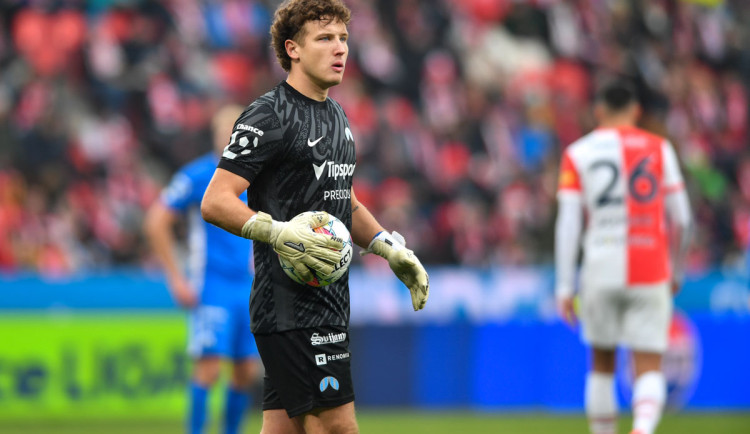 Brankář libereckého Slovanu Hugo Jan Bačkovský odchází na hostování do slovenského Ružomberoku