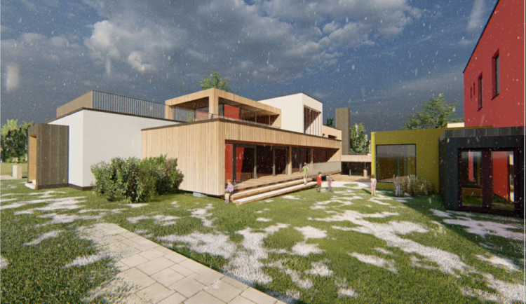 Vizualizace budoucí podoby školky.