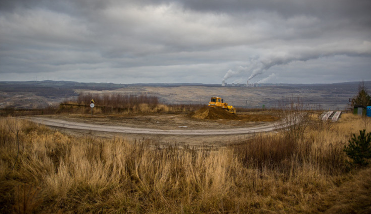 Polský hnědouhelný povrchový důl Turów