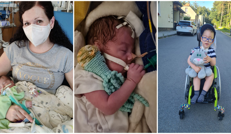 Lékaři mu dávali jen 90 dní, dnes jsou Tedíkovi tři roky a dál statečně čelí vážné nemoci