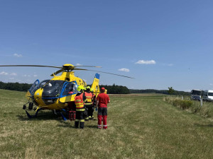 Dopravní nehoda motocyklu Frýdlant.
