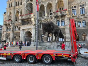 Vulpes Slávek se stěhuje. Před radnicí bude nová socha