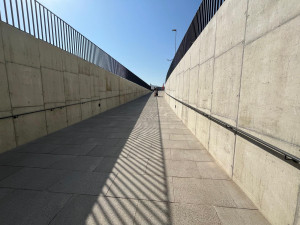 Podchod k areně je po roce a půl hotový. Nahradil letitý propustek