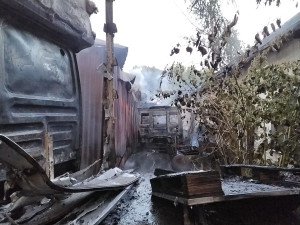 Hoří teplárna, obávali se Liberečtí. Šlo ale o požár náklaďáků a vraků v Košické