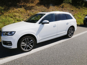 Řidička s kradeným autem srazila policistu a ujížděla. Policisté jí cestu zahradili kamionem