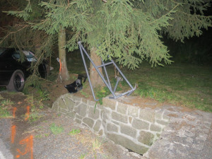 Mladý řidič nezvládl v Janově své BMW a narazil do stromu. Vyvázl s lehkým zraněním