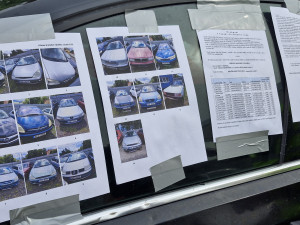 Dražba 16 autovraků v Liberci vynesla 64.800 korun, nejvíce prodej Škody 120