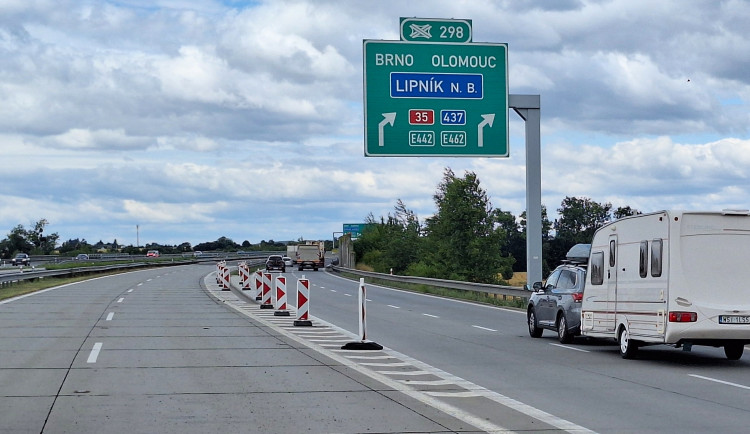 Řidiči pozor! Začínají velké opravy dálnice D1 u Lipníku nad Bečvou