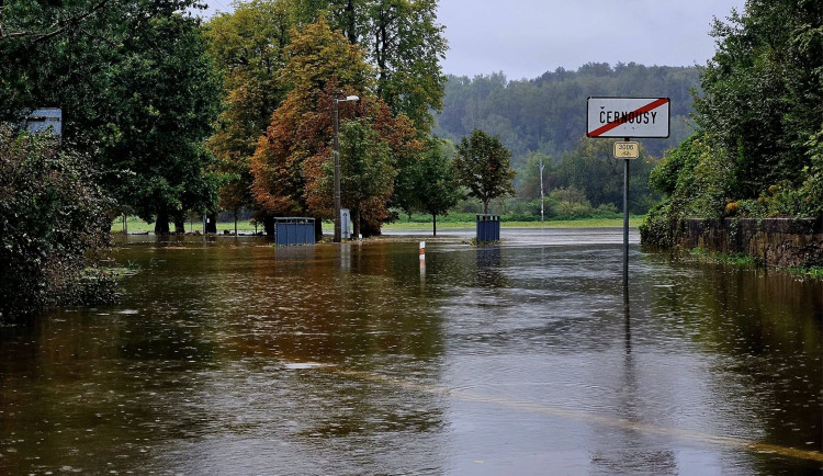 Velká voda v Černousích v září 2024.