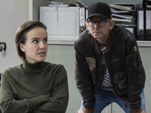 Snímek z natáčení předchozích dílů minisérie Docent.