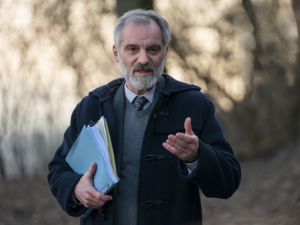 Snímek z natáčení předchozích dílů minisérie Docent.