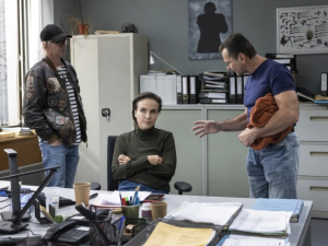 Snímek z natáčení předchozích dílů minisérie Docent.