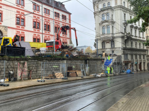 Omezení kvůli opravě schodiště u libereckého zámku potrvá až do konce listopadu