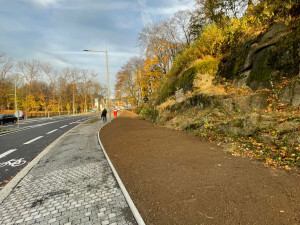 Silnice Nová Pastýřská je otevřená, měla by odvést část dopravy z centra