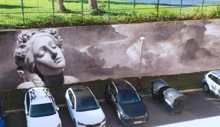 Nové dílo libereckého sprejera vzniklo ve Sněhurčině ulici.