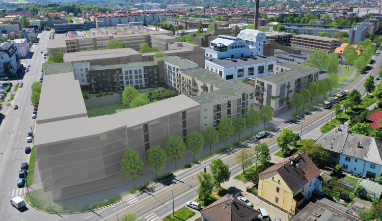 Bývalý pivovar Světovar se mění v novou a moderní čtvrť s bytovými domy i zelení