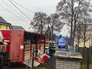 Požár v Liberci Ostašově 15. listopadu.