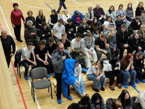 Co když válka dojde až k nám? Zeptal se na besedě v Jablonci student prezidenta