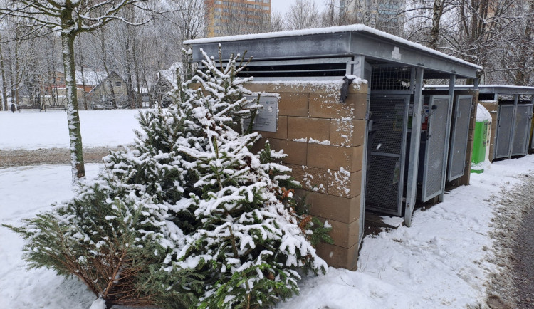 V Jablonci mají obyvatelé vánoční stromky odkládat výhradně ke stanovištím na tříděný odpad.