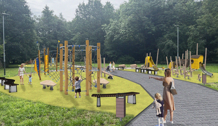 V Bělském lese bude nové hřiště i fitness zóna. Otevřít město plánuje v létě