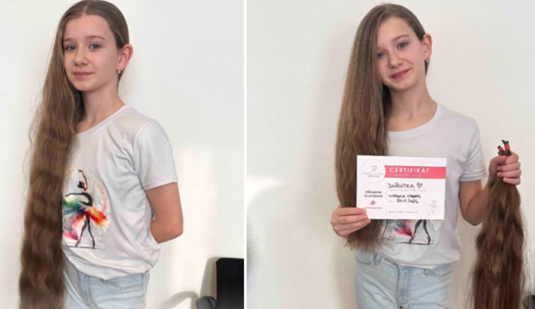 Dorotka z Liberce se vzdala části vlasů, daruje je na paruku kamarádce s alopecií