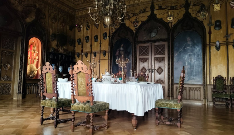 Ilustrační foto interiérů zámku.