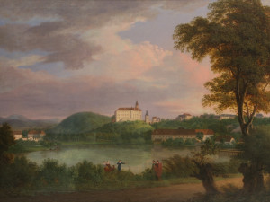 Antonín Mánes, Zámek Lemberk, 1818, olej, plátno, ze sbírek Galerie Lázně Liberec