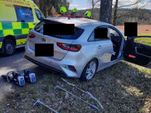 Tragická dopravní nehoda v Mříčné na Semilsku. Náraz do stromu nepřežil 85letý muž