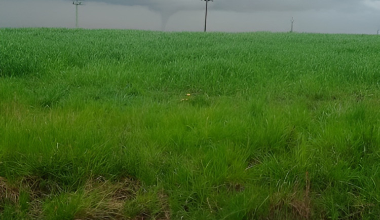 VIDEO: Na Jičínsku se objevilo první letošní tornádo. Bylo slabé, ale viditelné