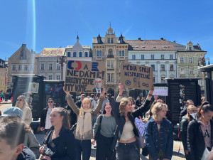 Studenti v Liberci: Veřejnoprávní média nedáme, nechceme jít cestou Slovenska a Maďarska