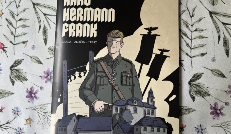 Publikace se základními informacemi a také komiksovými úryvky ze života K. H. Franka