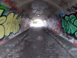 Tunel před revitalizací.