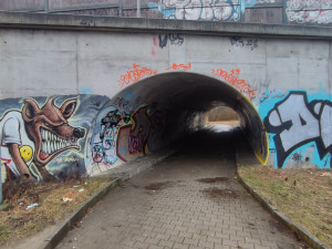Tunel před revitalizací.
