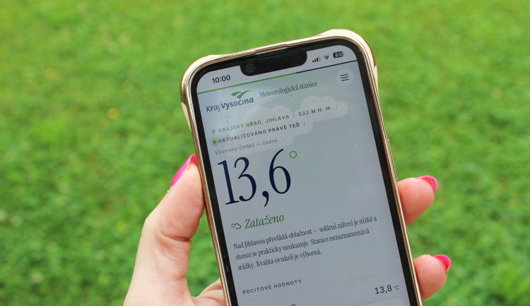 Jak bude? Kraj spustil nový web o počasí. Data čerpá z vlastní meteostanice