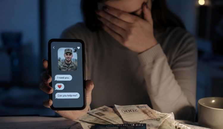 Žena uvěřila internetové lásce. Údajný bývalý voják ji připravil o milion