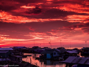Kampong Luang -Khmerský západ slunce