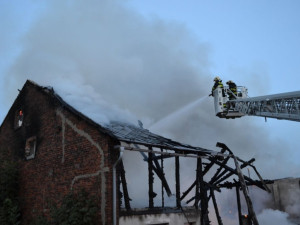 Požár stodoly v Nové Vsi nad Nisou
