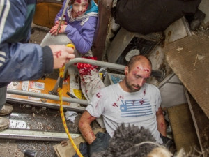 Cvičná nehoda autobusu v Hrádku nad Nisou