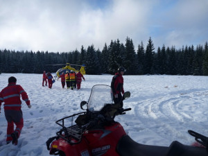 Nehoda mezi Horním Polubným a Jizerkou. Foto: HZSLK